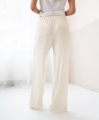 Cream LA LYNETTE trousers by PLEIN PUBLIQUE.