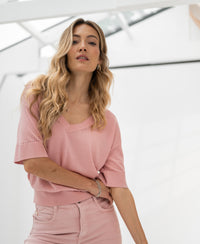 Top met zijde LE MARDY Rose