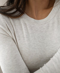 Weiches T-Shirt LA MARIE Sand melange