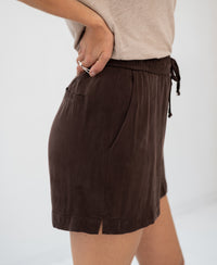 Cupro Shorts LA MIGNON Kakao
