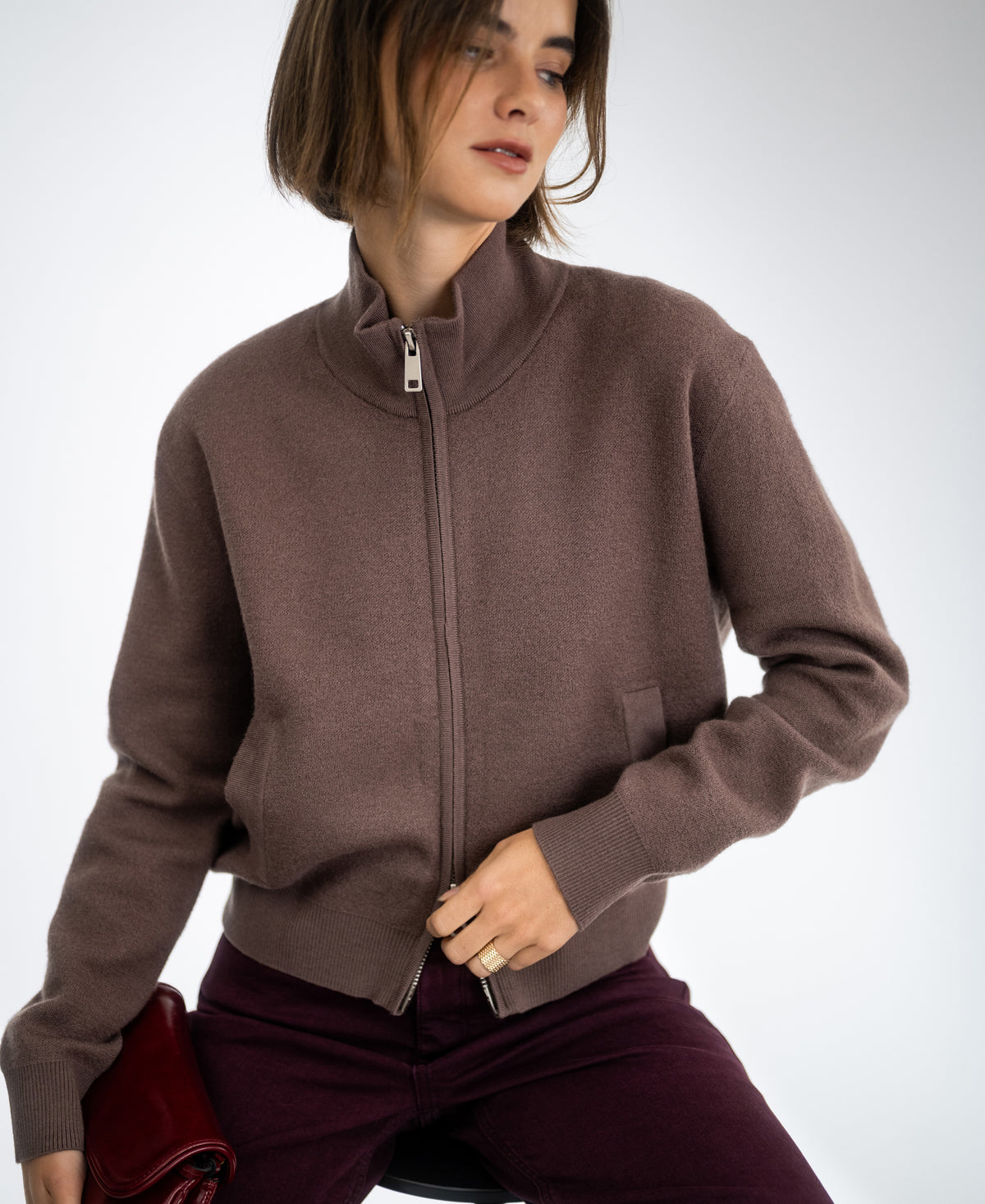 Merino bomber jacket LA MILA Innuendo