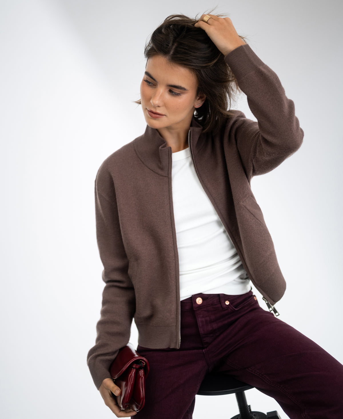 Merino bomber jacket LA MILA Innuendo