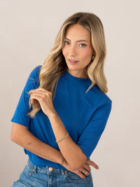 Rib coltop LA MIXY Cobalt