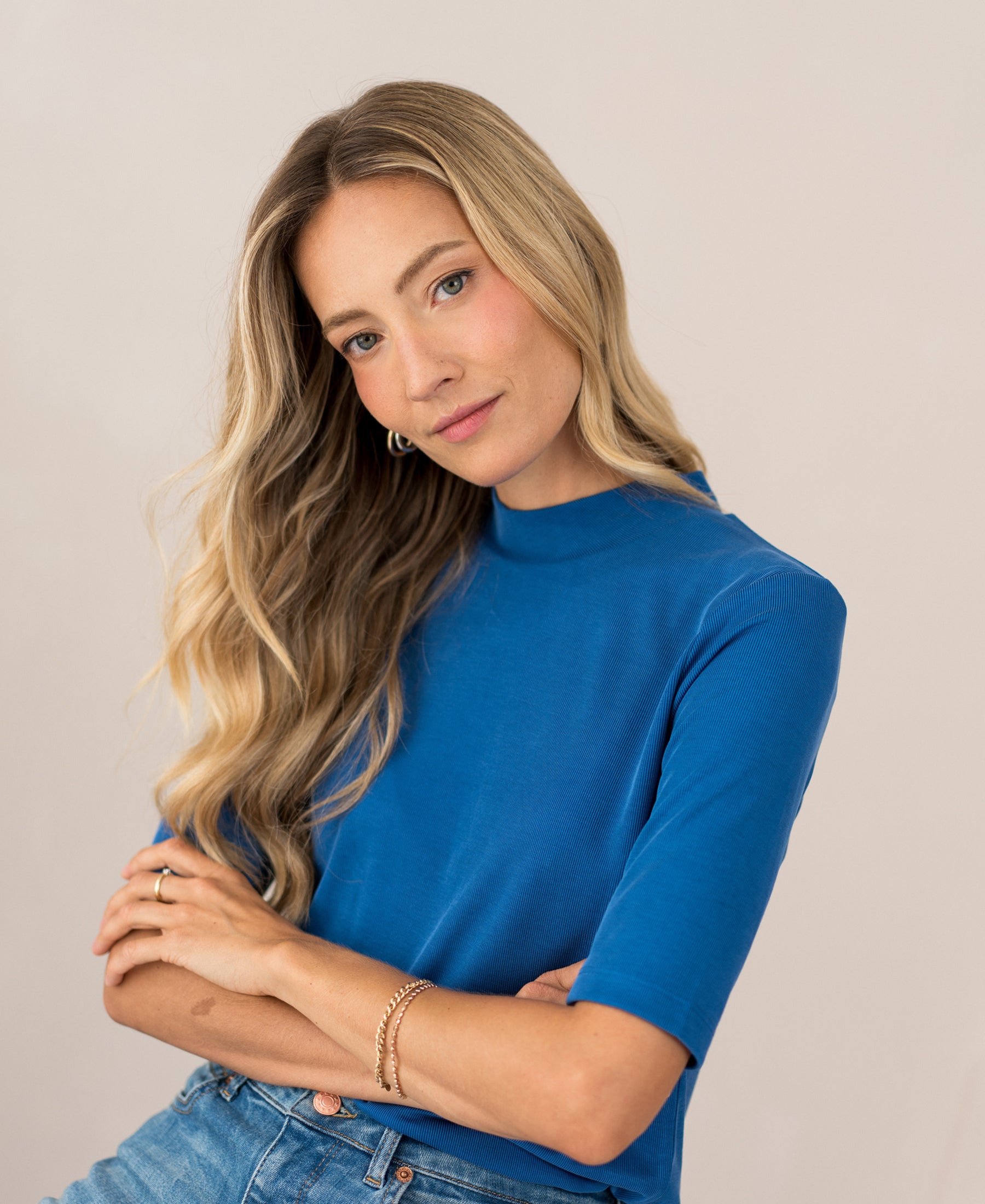 Rib coltop LA MIXY Cobalt