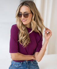 Rib coltop LA MIXY Magenta