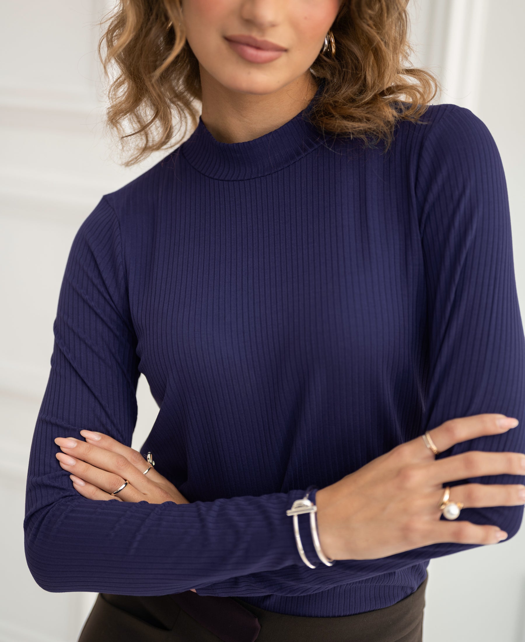 Bamboo turtleneck LA MONTAGNE Indigo