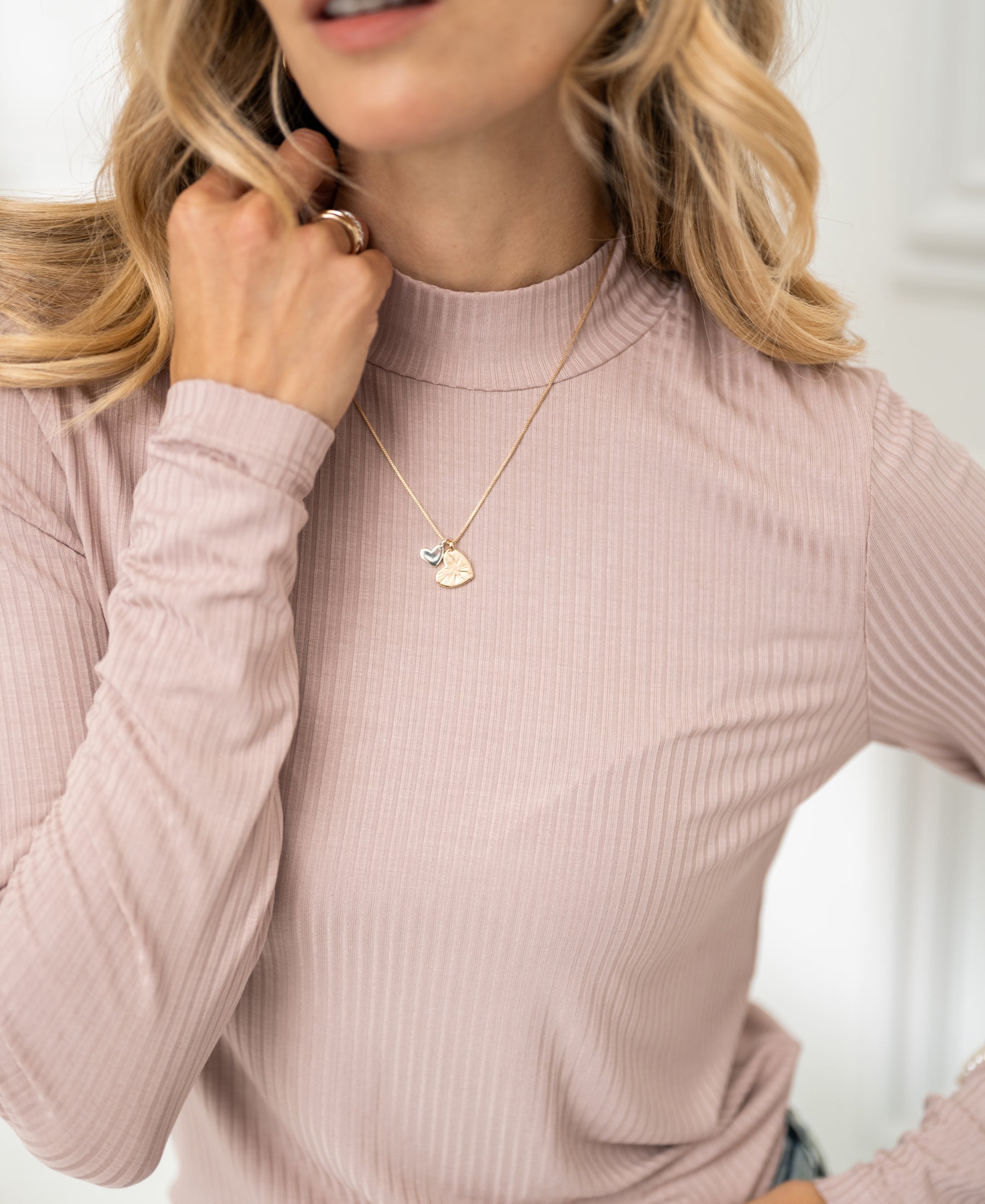 Bamboe coltop LA MONTAGNE Dusty Pink