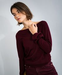 Pullover mit Boot-Ausschnitt LA MUSE Bordeaux