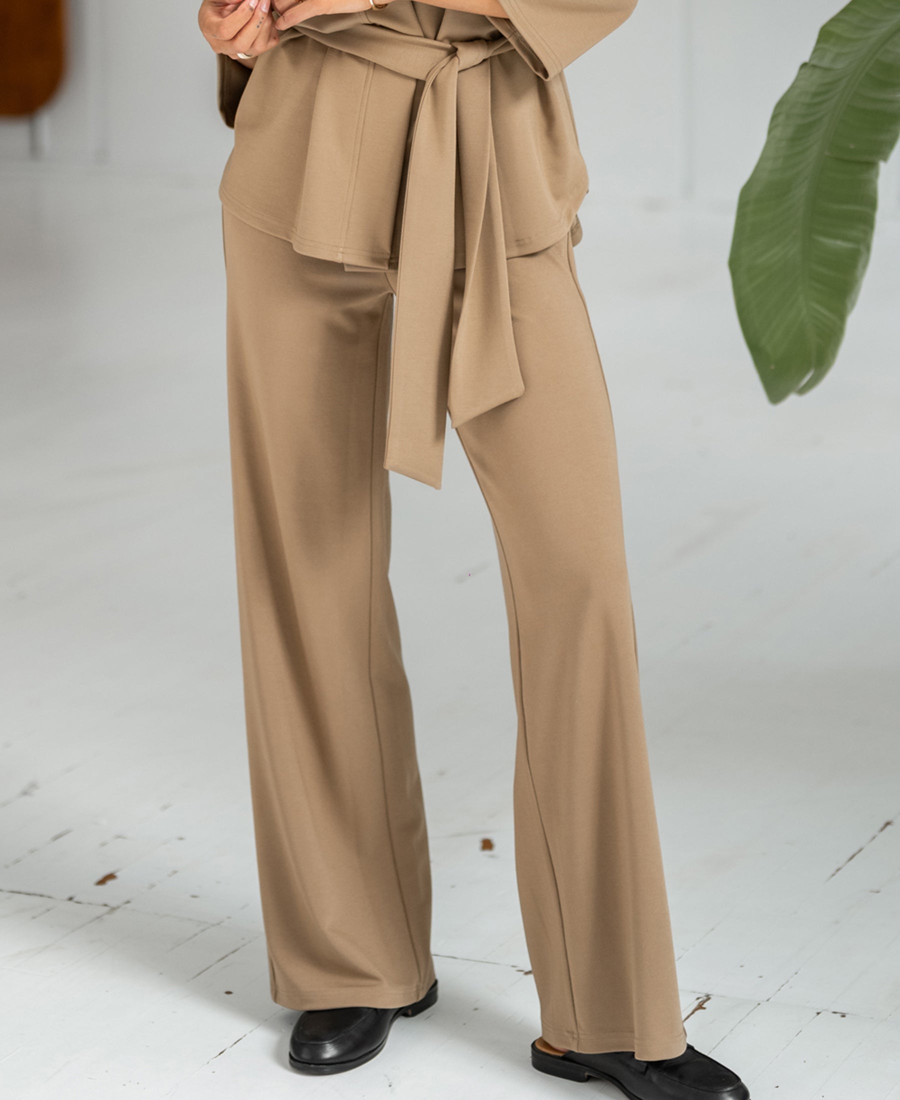 Travel trousers LA NOAN Dark sand