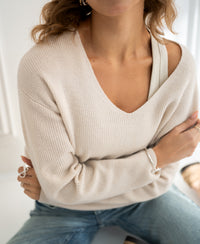 Merino wool sweater LE PAPILLION Light sand
