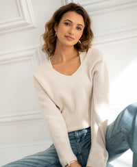 Merino wool sweater LE PAPILLION Light sand