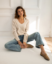Merino wool sweater LE PAPILLION Light sand