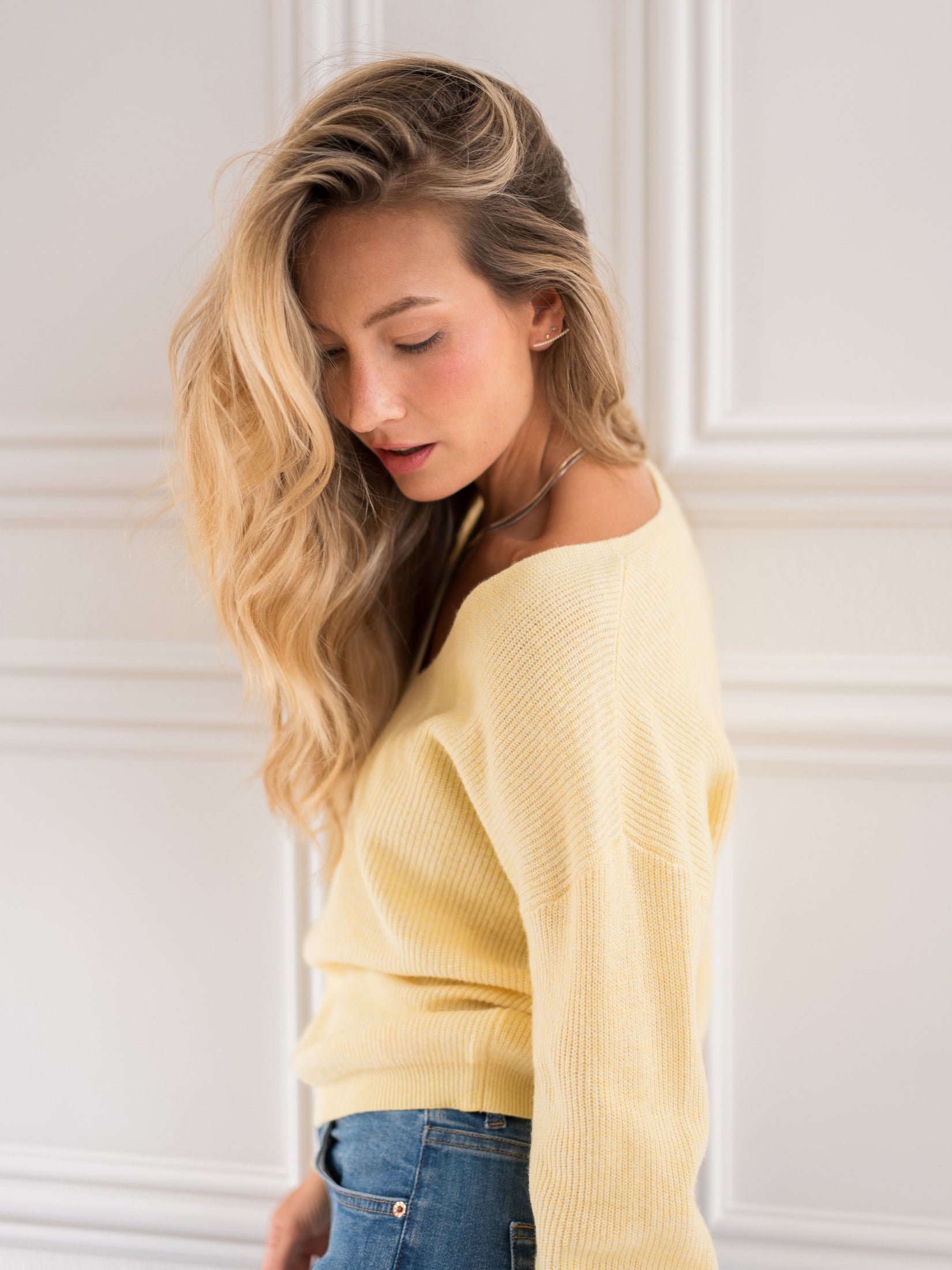 Merino trui LE PAPILLON Mimosa