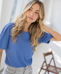 Ribbed T-shirt LA PHILA Lavender