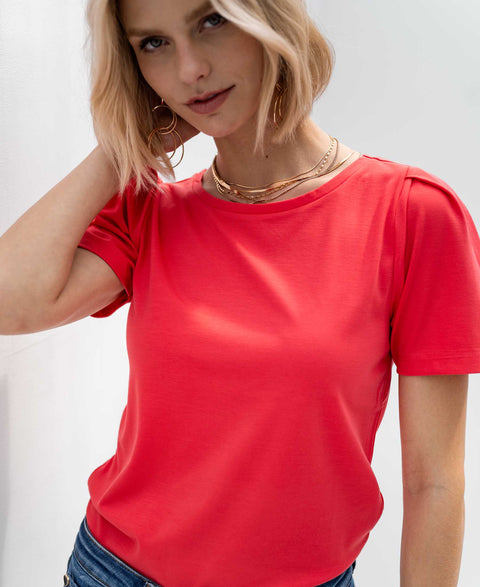 T-shirt LA POPPY Coral Red