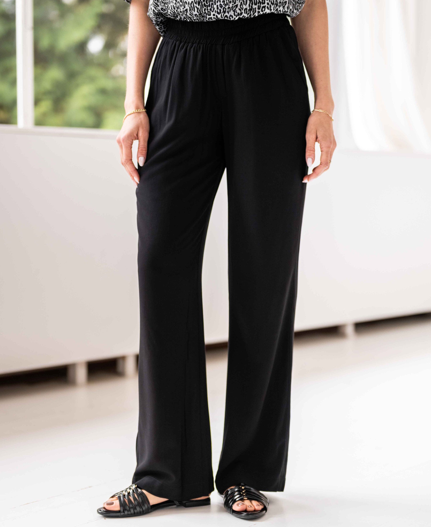 Pull-on-Hose LA MONET Schwarz