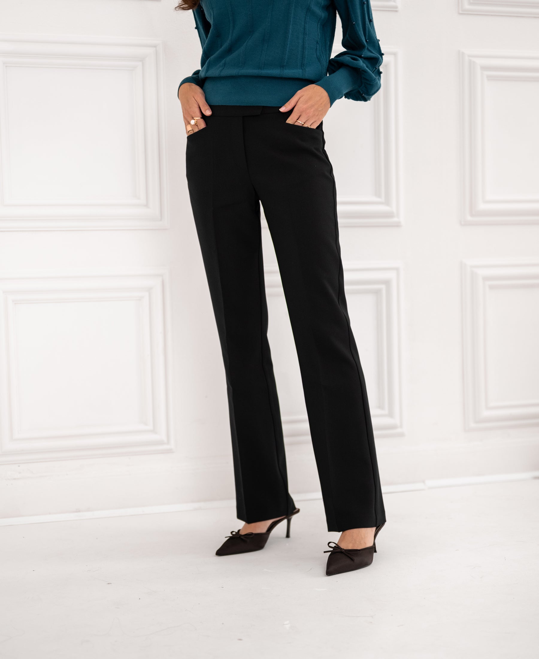 Flared trousers LE QUARTIER Black