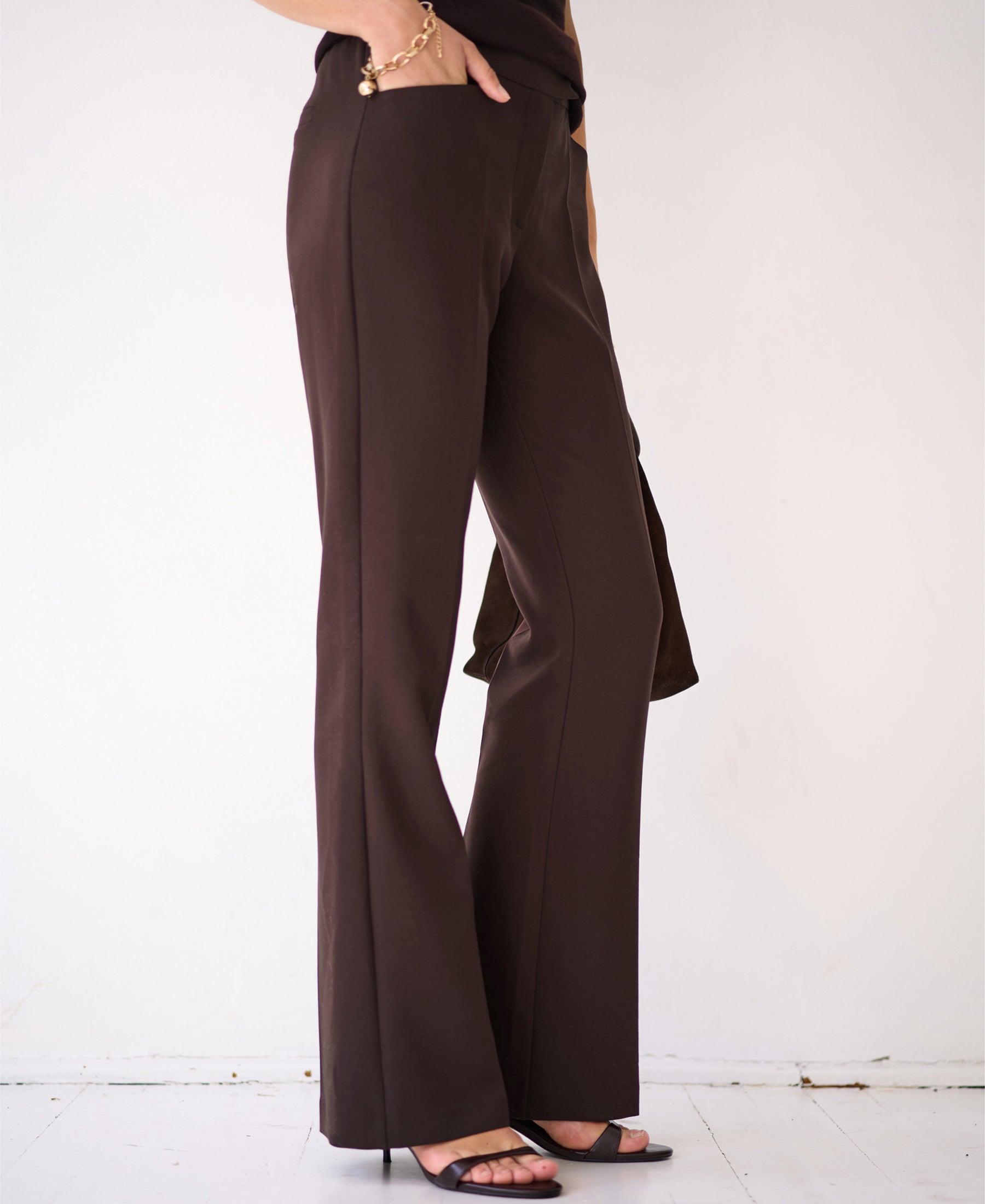 Flared trousers LE QUARTIER Pure Cocoa