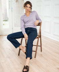 Merino polo LE RALPH Licht Mauve