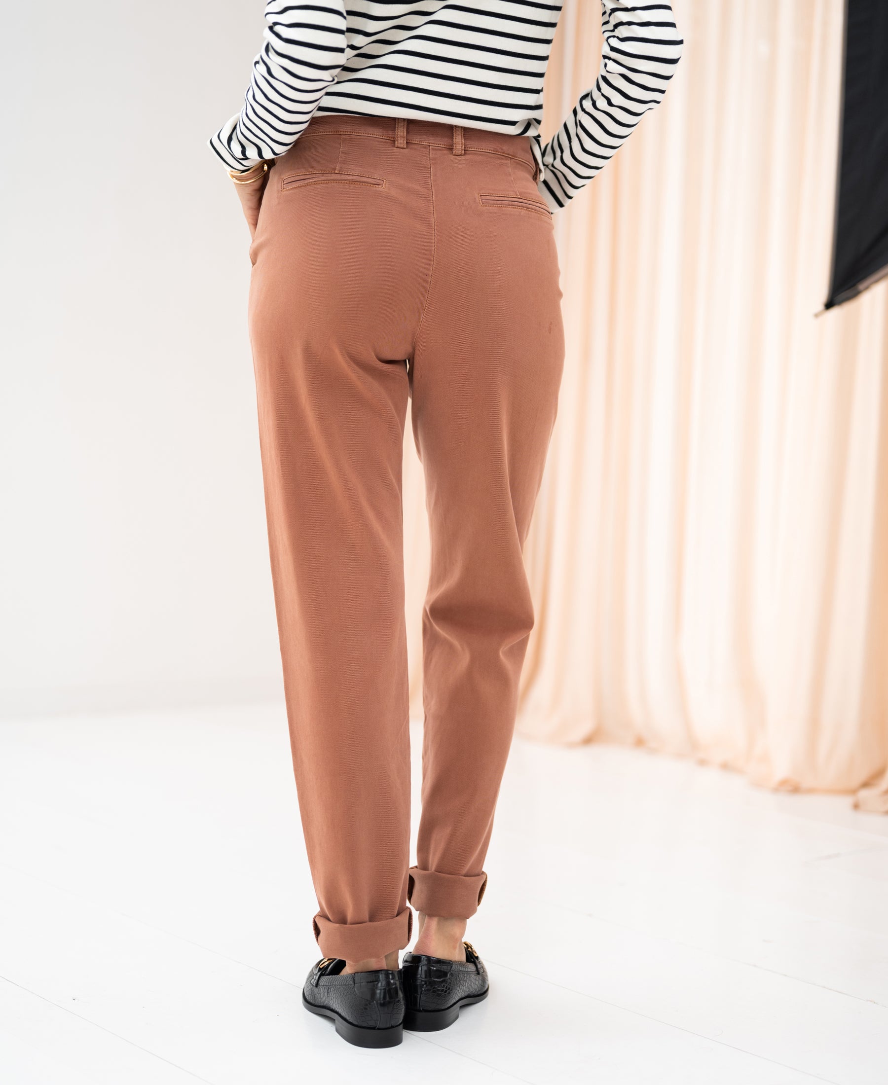 Stretch Chinobroek LA RENEE Terra