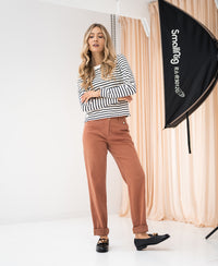 Stretch Chinobroek LA RENEE Terra