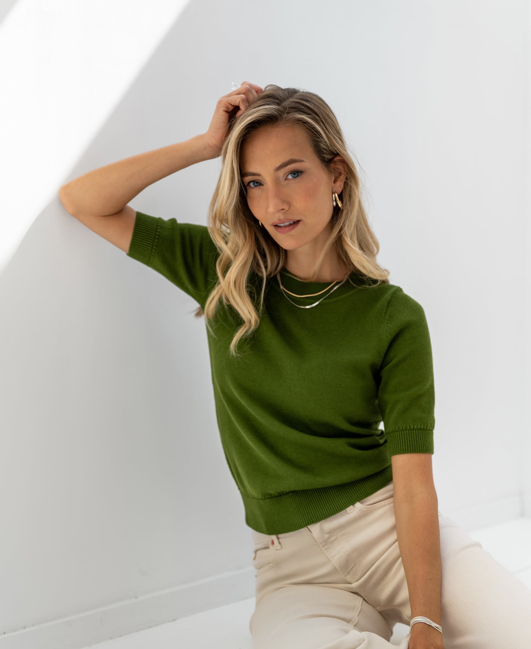 Pullover LA REVE Olivgrün