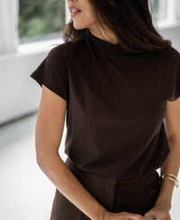 Reise-Rollkragenpullover LA ROMY Dunkelbraun