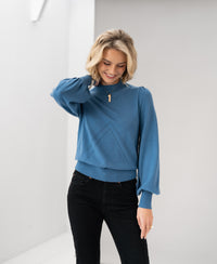 Colt Pullover LES SALLES Stahlblau