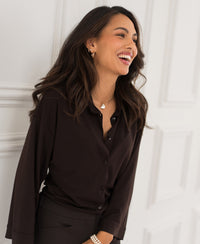 Travel blouse LA SILVIE Pure Choco