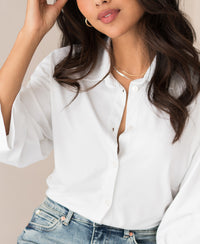 Travelblouse LA SILVIE Wit