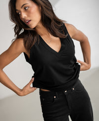 Lyocell top LA SIRA Black