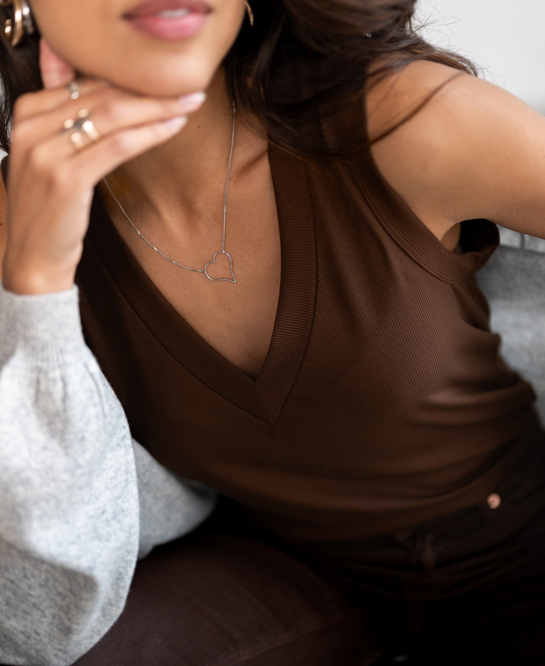 Lyocell top LA SIRA Choco