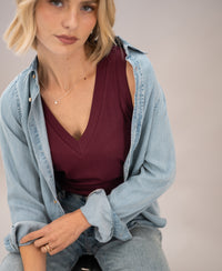 Lyocell top LA SIRA Bordeaux