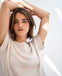 Linen Summer Sweater LE SOLEIL shown against a light background.