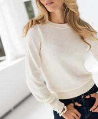 Merinoblend trui LE SONGE Ivory
