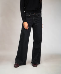 Wide leg jeans LE SPICE Black denim