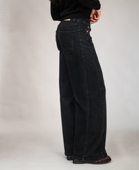 Wide leg jeans LE SPICE Black denim