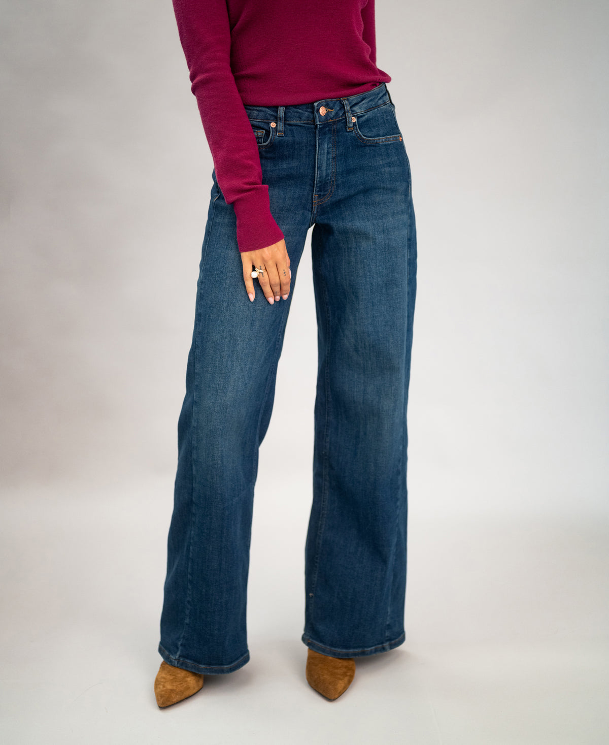Wide leg jeans LE SPICE Blue heritage