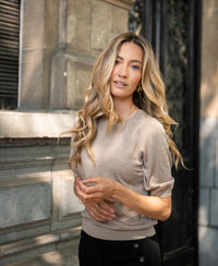 Strickpullover LA STEF Sand