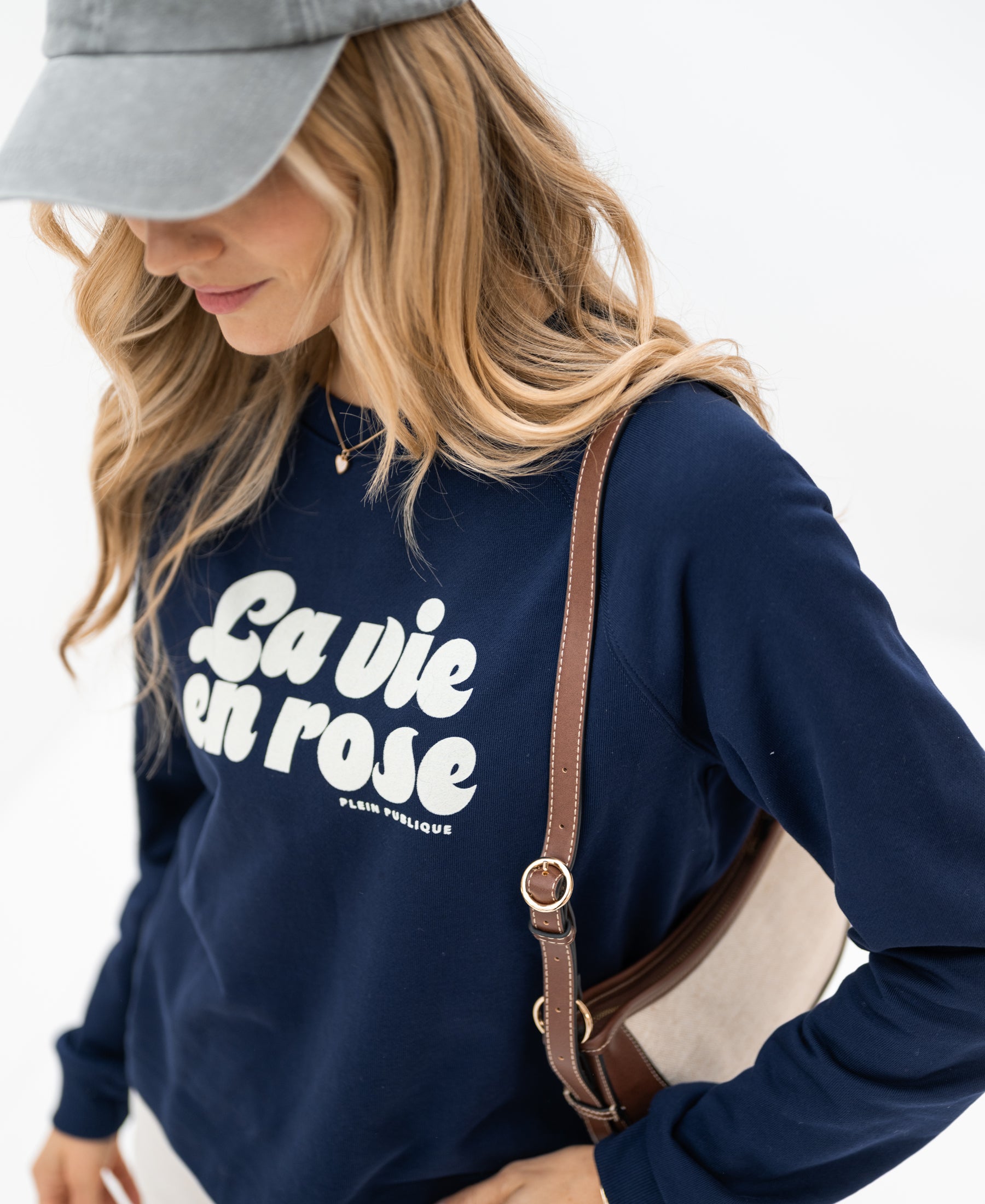 LA SWEAT Dark blue - La vie en rose