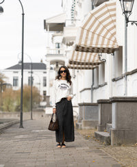 Jeansrock aus Tencel LA JOSEPH Holzkohle