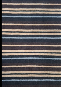 Gestreepte Merino coltrui LE FRESCO Choco - zwart