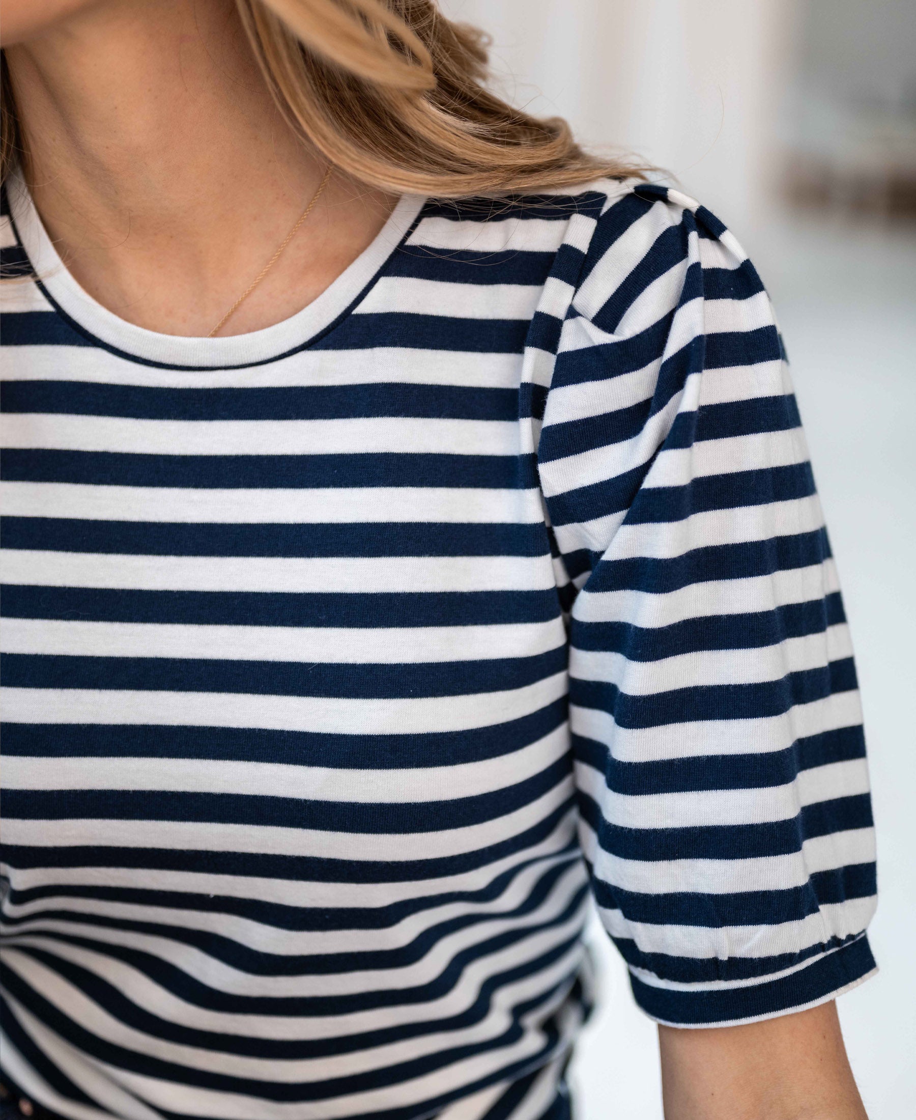 Striped shirt LA CECIL Ivory-Darkblue