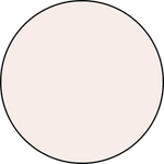 A large, plain circle with a thin black outline and light beige fill displayed on a light gray background.