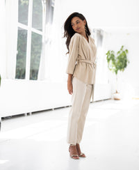 Kimono Wrap Cardigan LA TOKYO Sand
