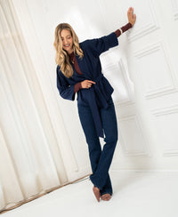 Kimono Wrap Cardigan LA TOKYO Navy