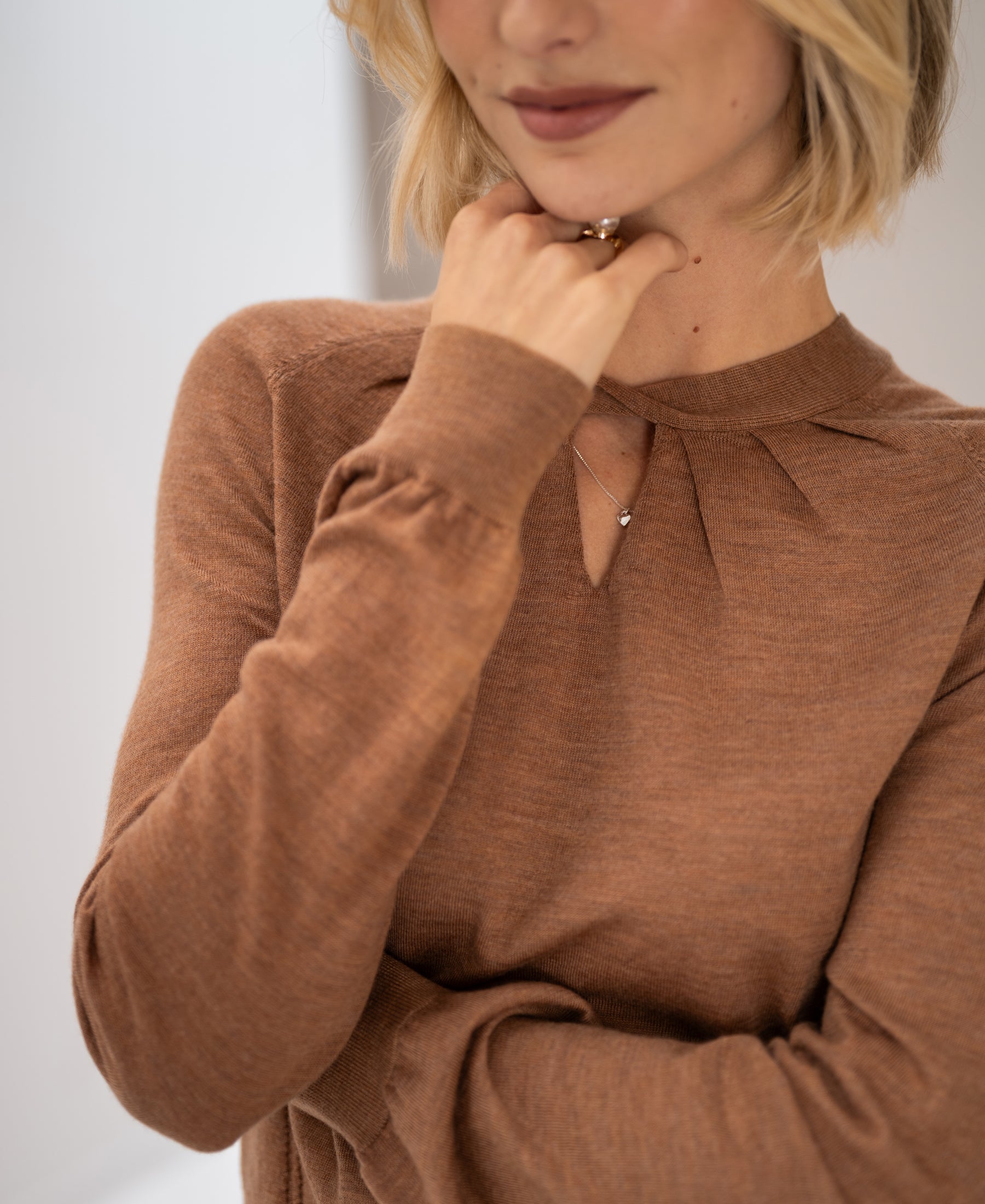 Pullover aus Merinowolle LA TWIST Chai Tea