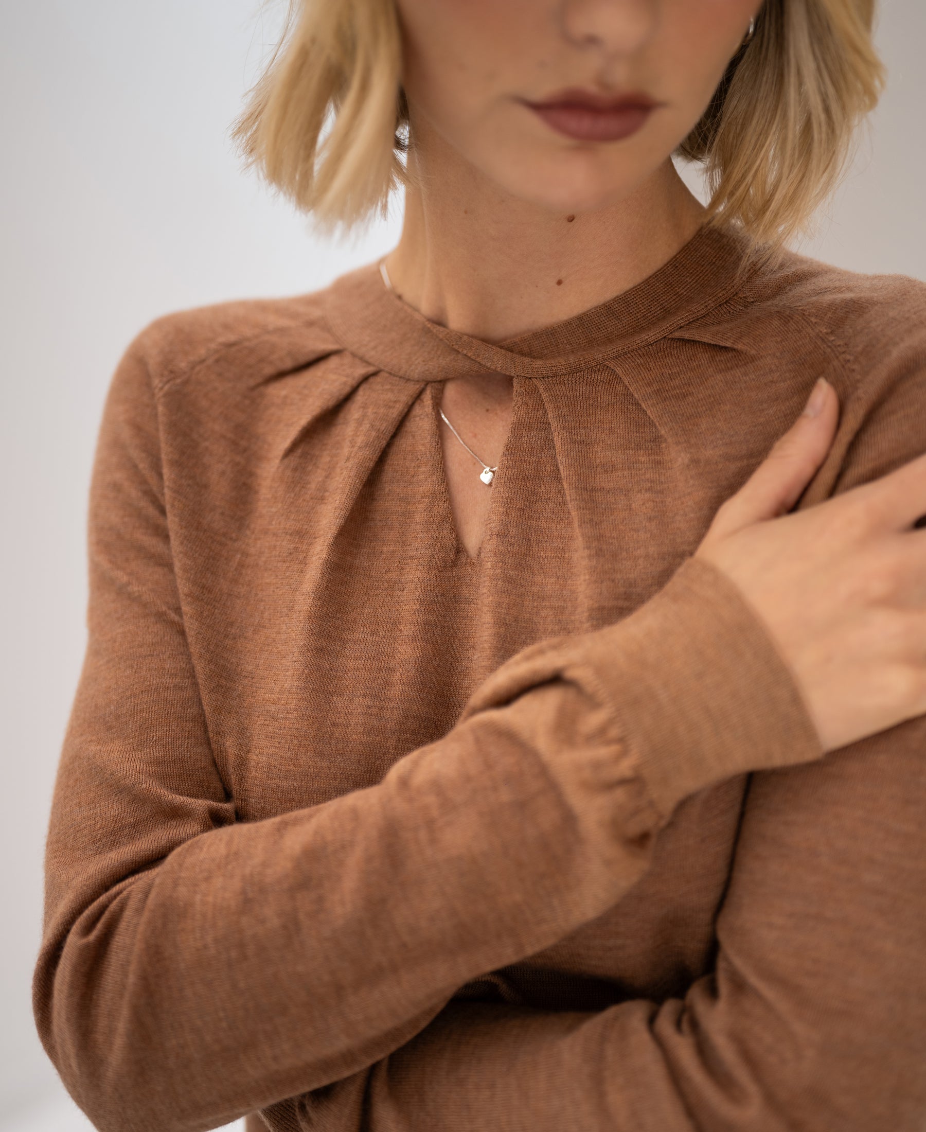 Pullover aus Merinowolle LA TWIST Chai Tea