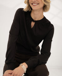 Pullover aus Merinowolle LA TWIST Pure choco