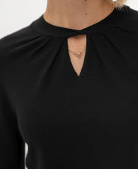 Pullover aus Merinowolle LA TWIST Schwarz